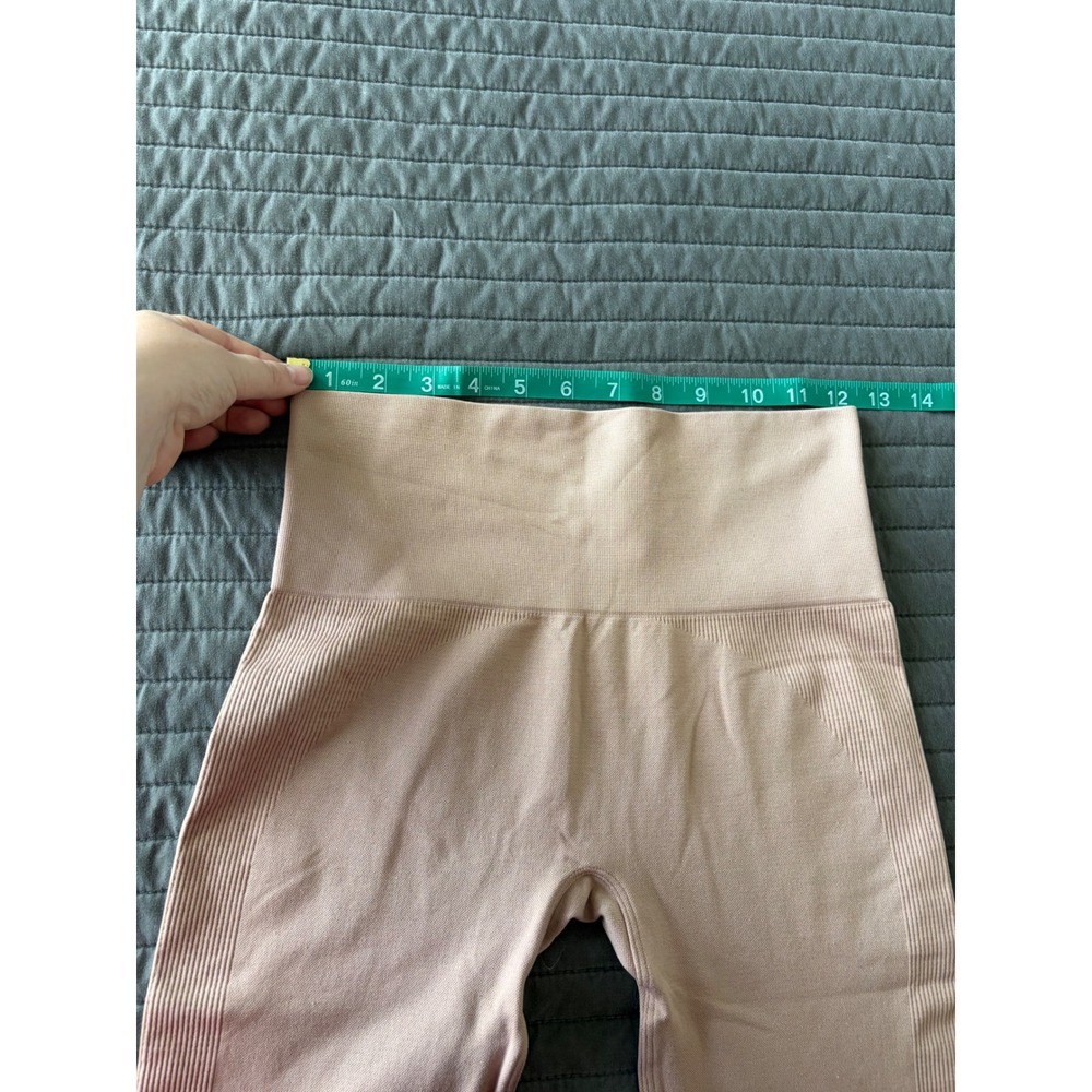 SET ACTIVE SCULPTFLEX High Waisted Ribbed Leggings Mauve Rose‎ Pink Small - Picture 5 of 9